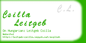 csilla leitgeb business card